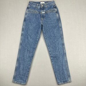 Closed Pedal Pusher High Waist Tapered Jeans Blue Made in Italy Size 38 EU